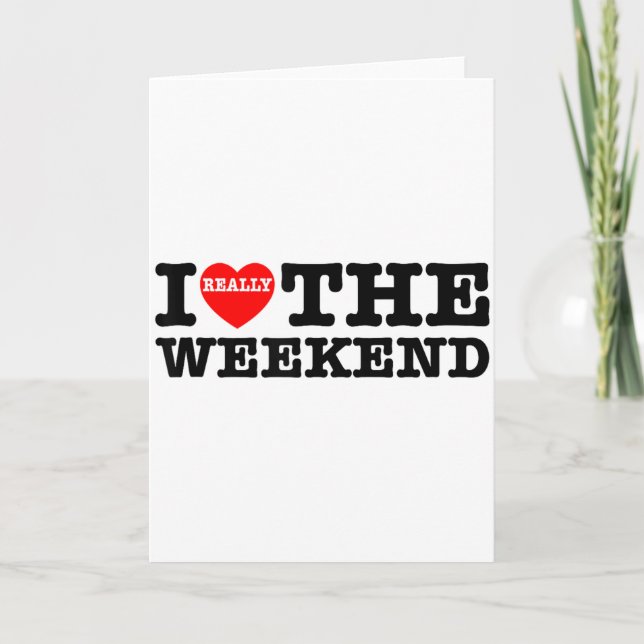 Carte J'aime le week-end drôle de camping pour couple Ca (Devant)