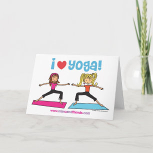 Carte j'aime le yoga