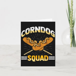 Carte J'aime l'équipe des Corndogs Carnaval Corn Dogs Ho