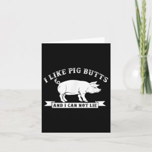 Carte J'Aime Les Boutons De Cochon Et Je Ne Peux Pas Men