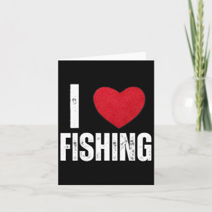 Carte J'Aime Les Cadeaux De Pêche Pour Enfants Pêcheurs