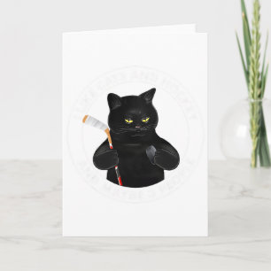 Carte J'Aime Les Chats Et Le Hockey Et Peut-Être 3 Perso