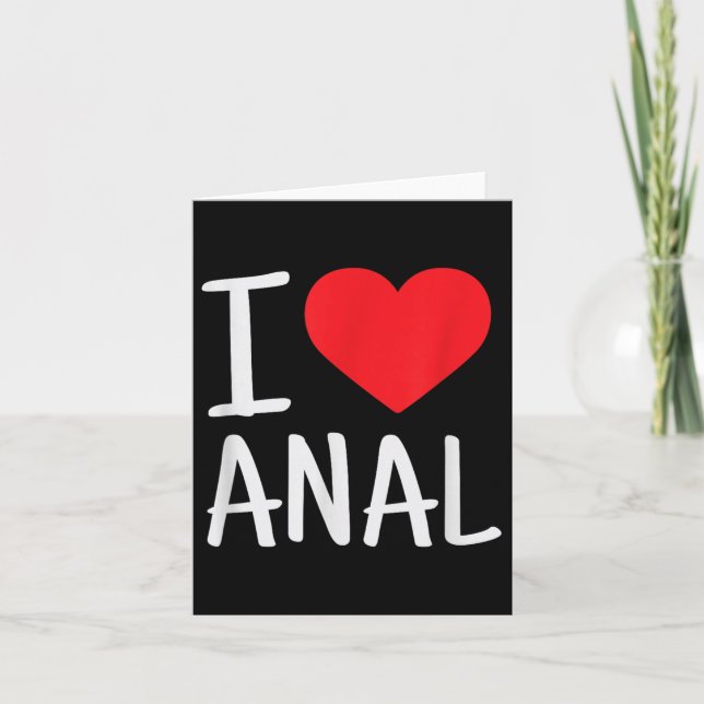 Carte J'aime les fesses drôles  (Devant)