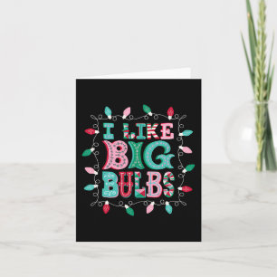 Carte J'Aime Les Grandes Ampoules Lumières De Noël Match