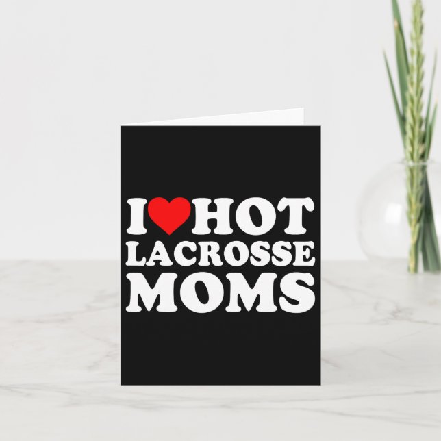 Carte J'Aime Les Moms De Crosse Chaude (Devant)