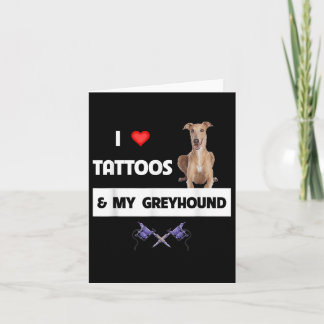 Carte J'Aime Les Tatouages Et Mon Tatouage De Chien De C