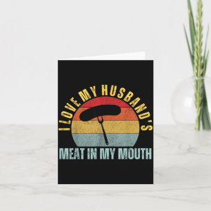 Carte J'aime l'humour de viande à la bouche des maris BB