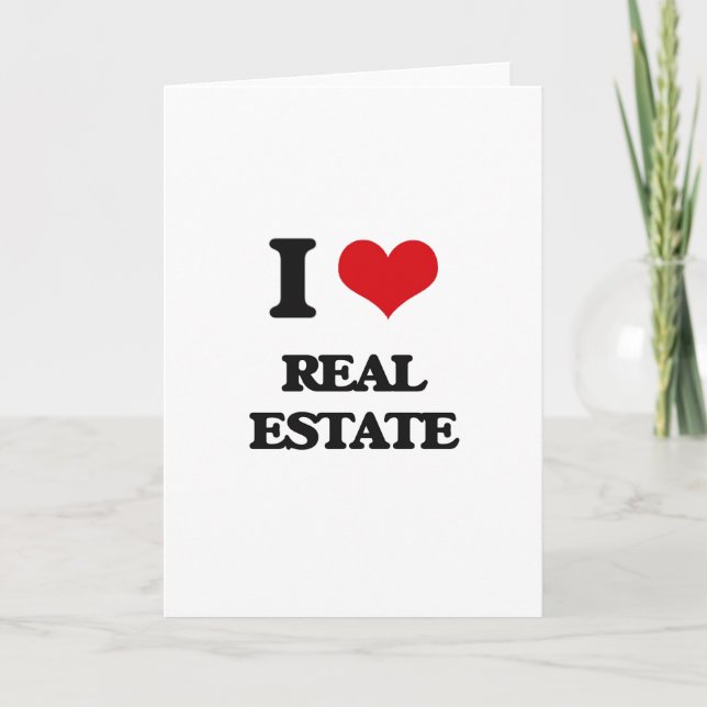 Carte J'aime l'immobilier (Devant)