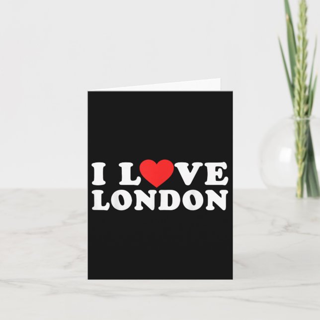 Carte J'aime Londres  (Devant)