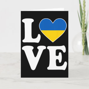 Carte J'aime l'Ukraine X Ukrainien Ukraine