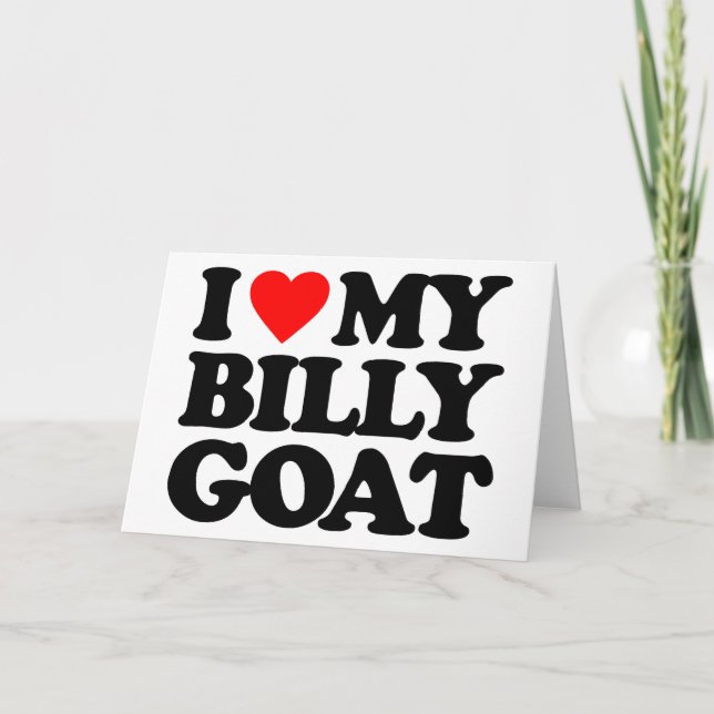 CARTE J'AIME MA CHÈQUE BILLY (Devant)