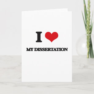 Carte J'aime ma dissertation