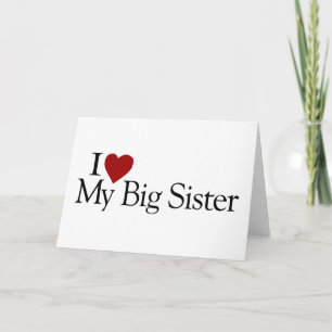 Carte J'Aime Ma Grande Soeur