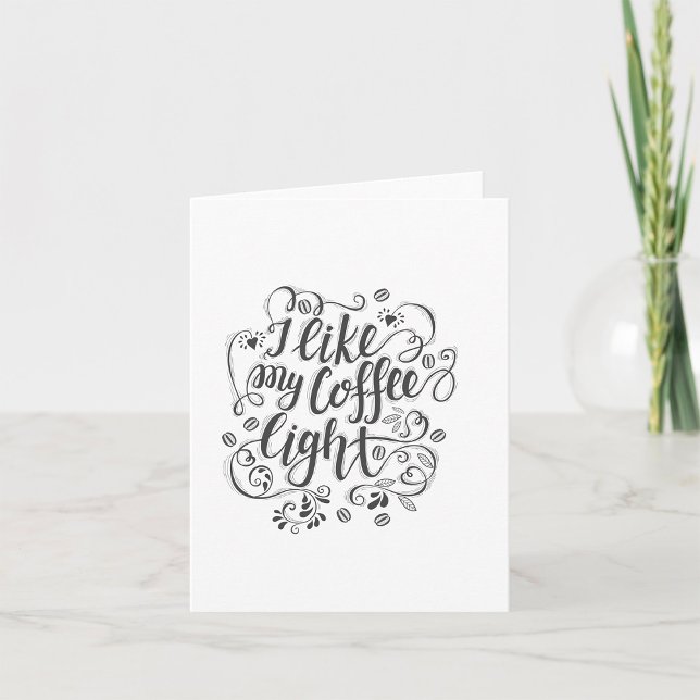 Carte J'Aime Ma Lumière Café (Créateur téléchargé)