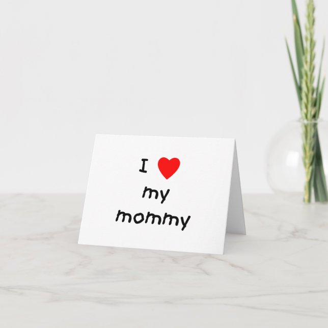 Carte J'aime ma maman (Devant)