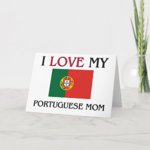 Carte J'aime ma maman portugaise