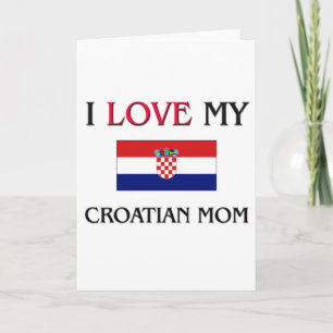 Carte J'aime ma mère croate