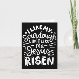 Carte J'Aime Ma pâte Comme J'Aime Mon Jésus Ressuscité