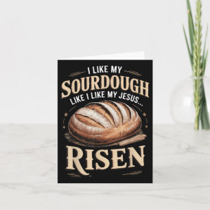 Carte J'Aime Ma pâte Comme J'Aime Mon Jésus Ressuscité