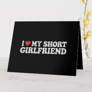 Carte J'aime ma petite GF fille garçon Couple Valentines
