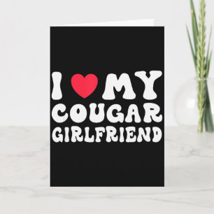 Carte J'aime mon amie cougar cœur petite amie drôle diff