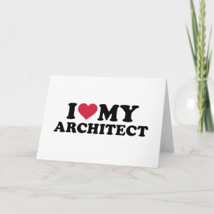 Carte J'aime mon architecte