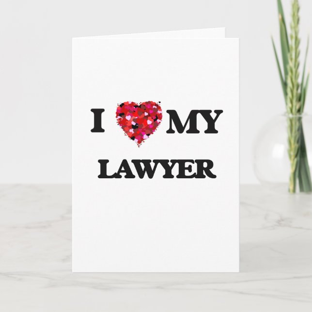 Carte J'aime mon avocat (Devant)