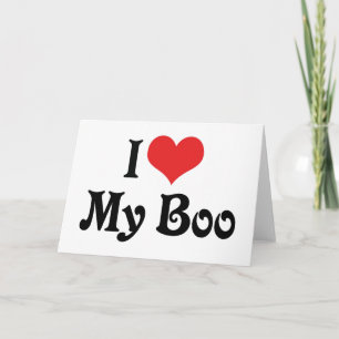 Carte J'aime mon Boo