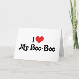 Carte J'aime mon Boo Boo