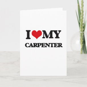 Carte J'aime mon charpentier