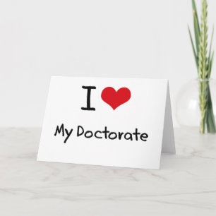 Carte J'aime mon doctorat