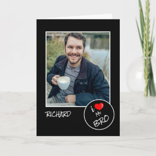 Carte J'aime mon frère, photo personnalisée – Personnali