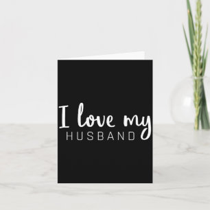 Carte J'aime mon mari tenue assortie couple anniversaire