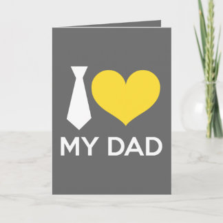 Carte J'aime mon père