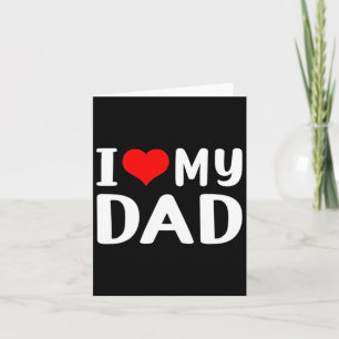Carte J'aime mon père drôle père &#; s cadeau de jour po
