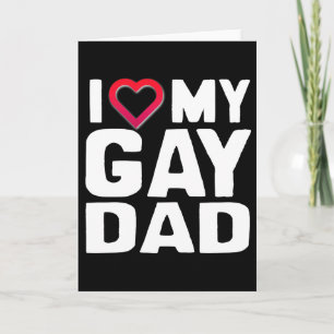 CARTE J'AIME MON PÈRE GAY