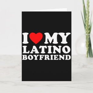 Carte J'aime mon petit ami latino Je suis amoureux de mo