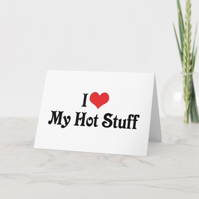 Carte J'Aime Mon Truc Chaud (Devant)