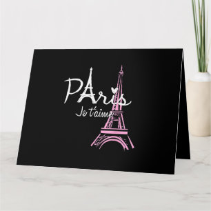 Carte J'aime Paris Tour Eiffel France Souvenir Français