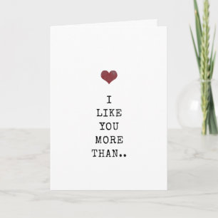 Carte J'aime que vous coutume drôle Anniversaire Saint V