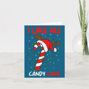 Carte J'aime Ses Bonbons à la Menthe Poivrée Couples Ass