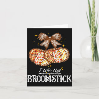 Carte J'aime Son Balai Il Aime Mes Citrouilles Couples
