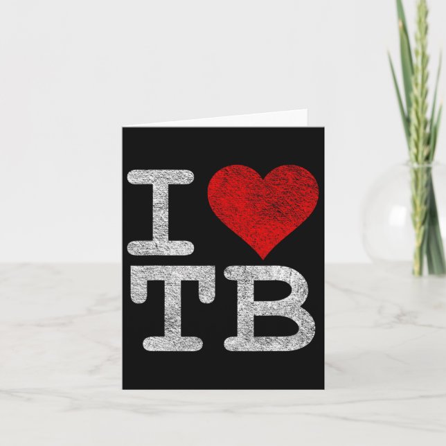 Carte J'aime Tampa Bay I Heart Tb Floride Football  (Devant)