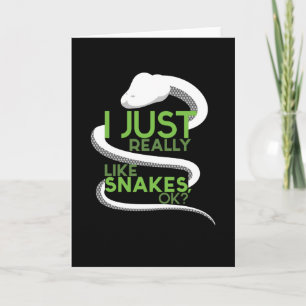 Carte J'Aime Vraiment Snakes Snake Reptile