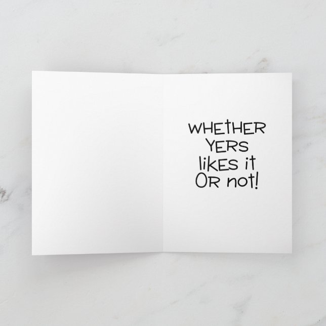 Carte J'Aime Yer, Mon Ami (Intérieur)