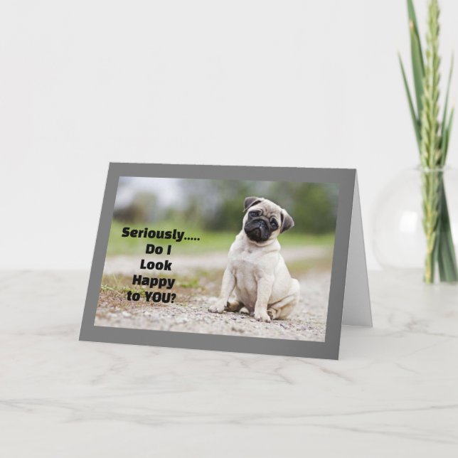 CARTE J'AIMERAIS DIRE "JOLI ANNIVERSAIRE* EN PERSONNE ! (Devant)