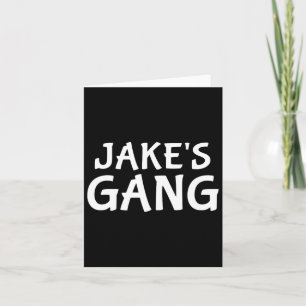 Carte Jake's Gang Prénom Jake Bachelor Mariage du parti