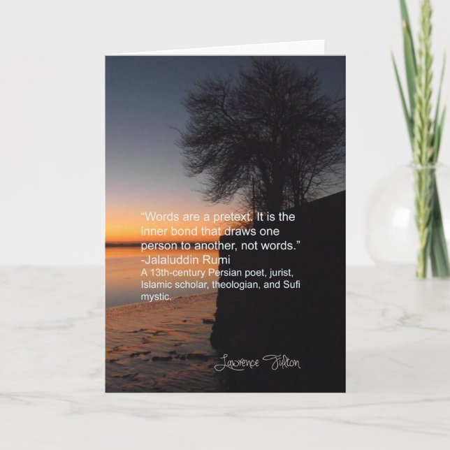 Carte Jalaluddin Rumi - au sujet de lien intérieur (Devant)