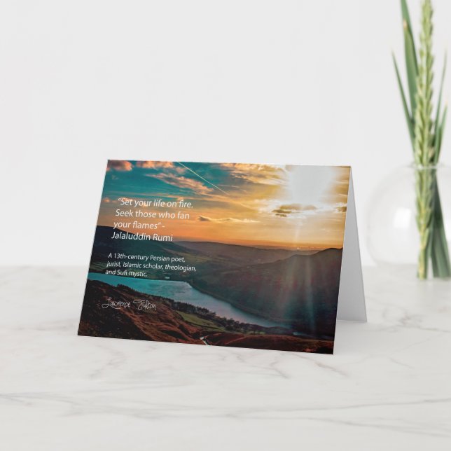 Carte Jalaluddin Rumi - suivez votre passion (Devant)