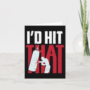 Carte J'allais frapper ce cadeau de boxe kickboxing drôl